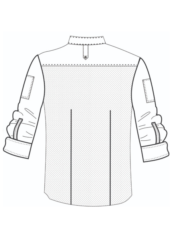 Custom Unisex White Executive Chef Coat - Image 2