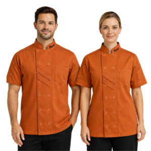 Orange Unisex Chef Coat