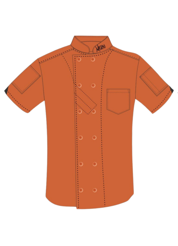 Custom Orange Unisex Chef Coat