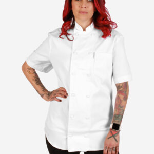 Custom Short Sleeve White Executive Chef Coat
