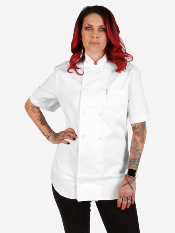 Custom Short Sleeve White Executive Chef Coat